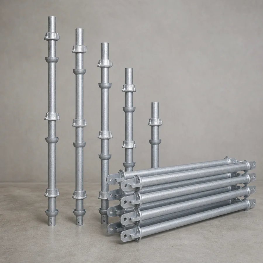 Representative Cuplock scaffolding standards and ledgers