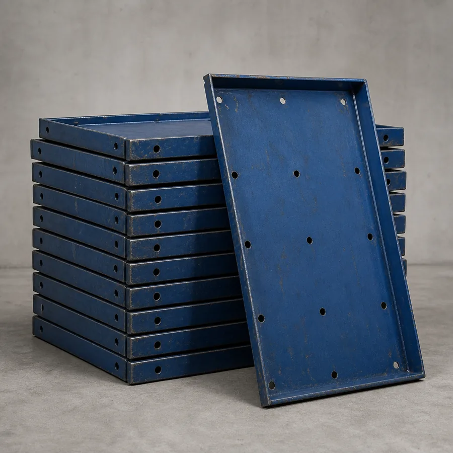 Representative steel centering and shuttering plates