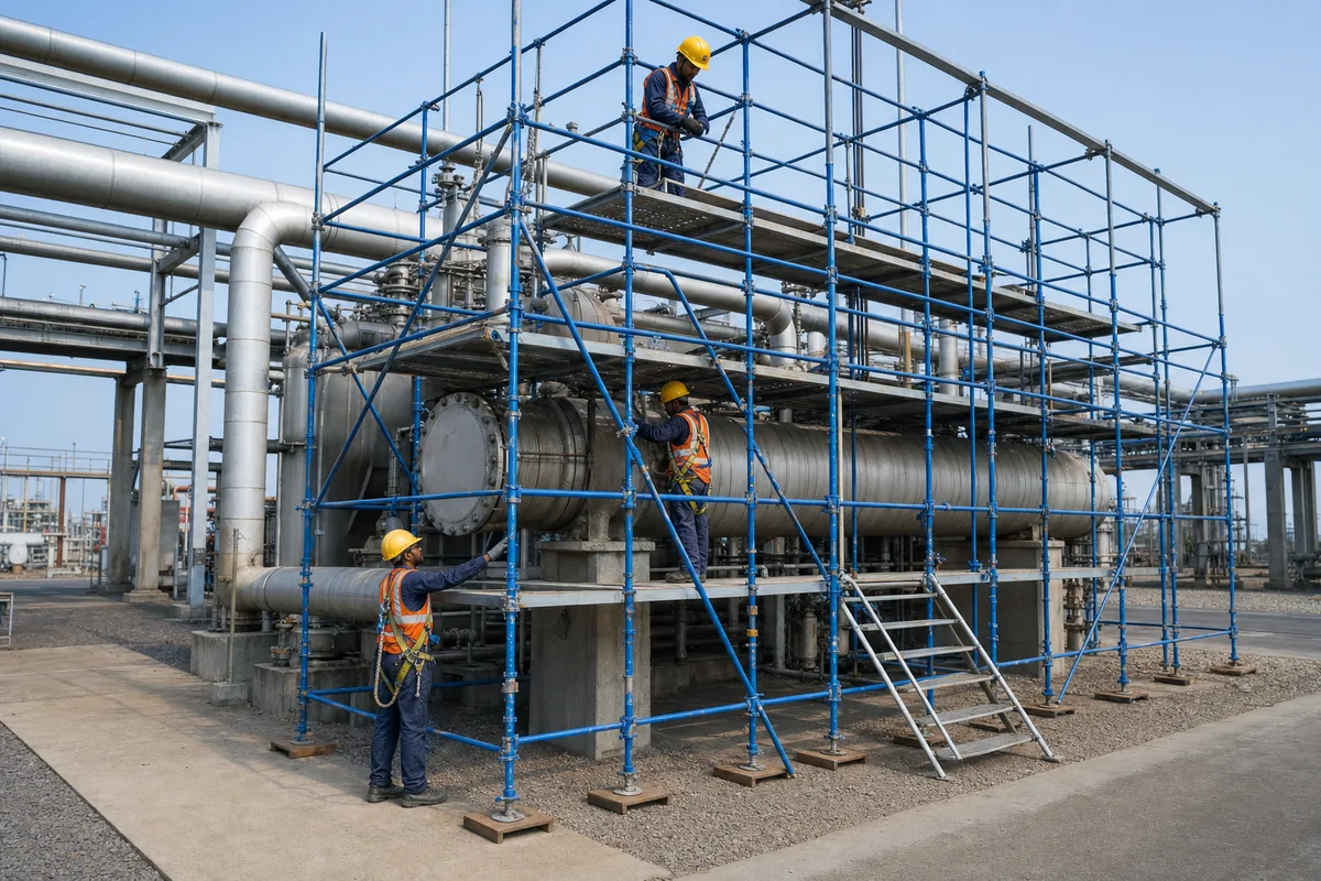 MEP installation construction-field use case for Steel Scaffolding On Hire