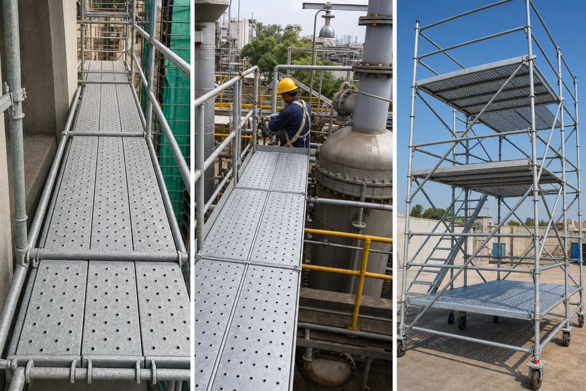 Scaffold working platforms construction-field use case for Scaffold Planks