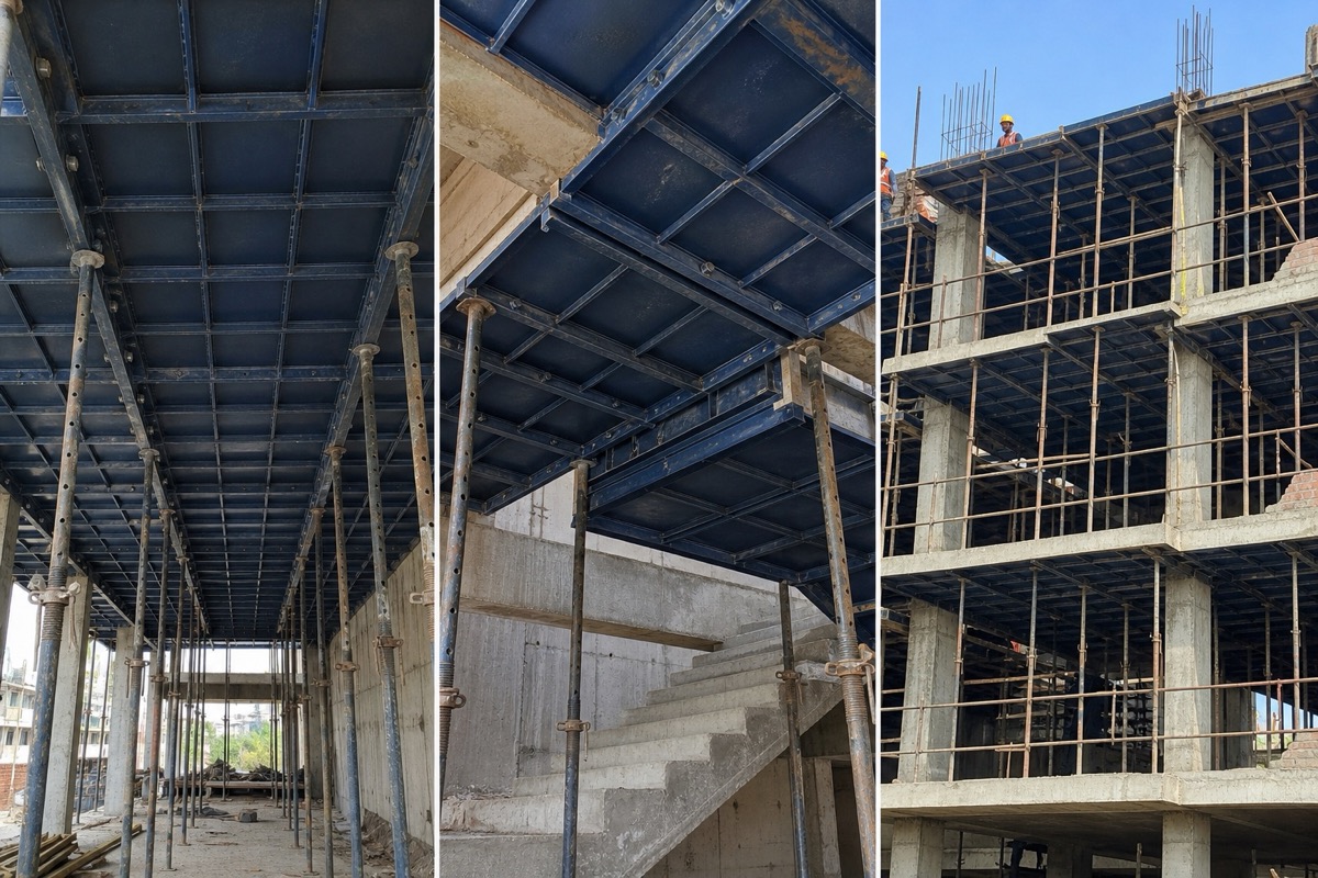 Floor slabs construction-field use case for Shuttering Plates
